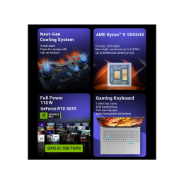 Игровой ноутбук Mechrevo Canglong 18 Pro AMD Ryzen 9 8945HX RTX 5060 IPS 2.5K 180 Гц RAM 16 ГБ SSD 1 ТБ Чёрный