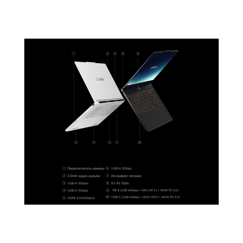 Игровой ноутбук Lenovo Legion 5i (Y7000X) 2026 15IAX11 Intel Core Ultra 7 251HX RTX 5060 OLED 2.5K 165 Гц RAM 16 ГБ SSD 1 ТБ Белый