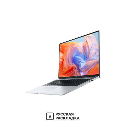 16" Ноутбук Honor MagicBook X16 Plus 5301AJLV AMD Ryzen 7 8845HS IPS 2.5K 120 Гц RAM 32 ГБ SSD 1 ТБ Серебристый