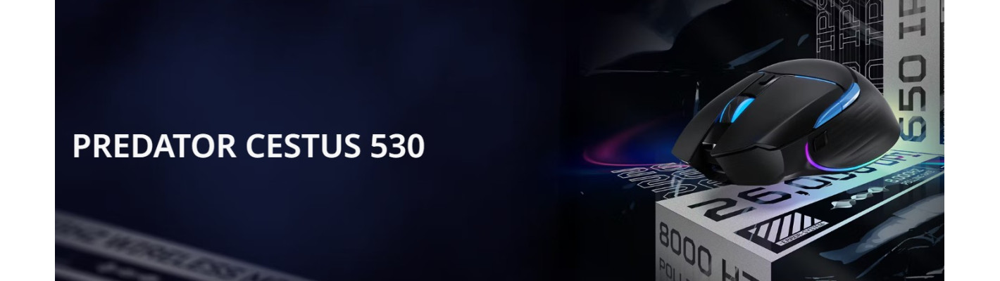 Представлена игровая беспроводная мышь Acer Predator Cestus 530