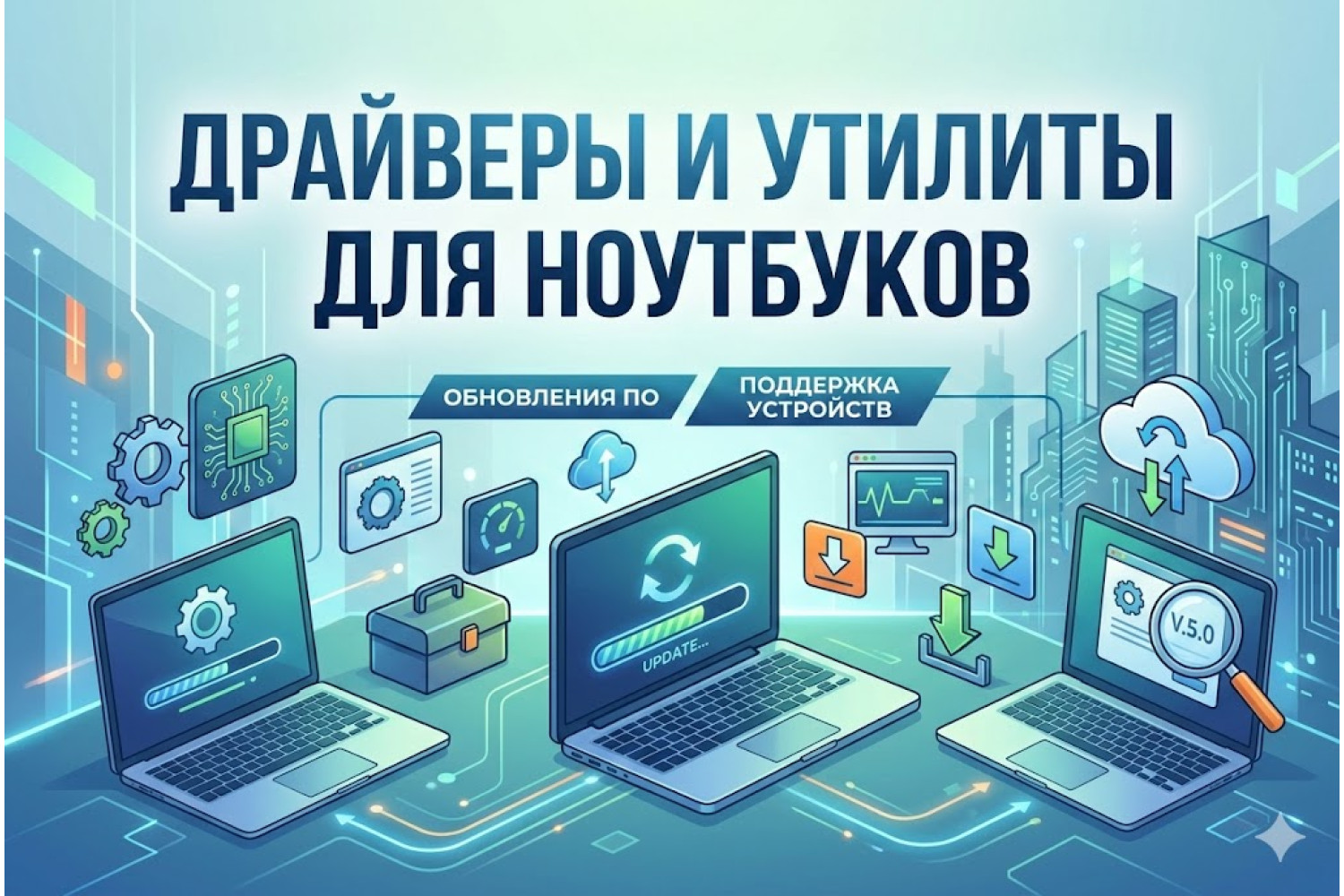 Драйверы и программы для ноутбуков — всё в одном месте