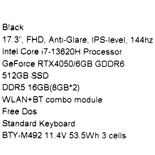 17.3" Ноутбук MSI Katana 17 B13VEK-1088XRU черный