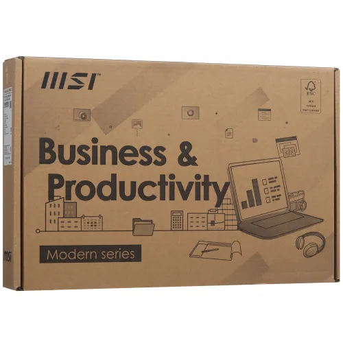 15.6" Ноутбук MSI Modern 15 F1MG-068XRU серый