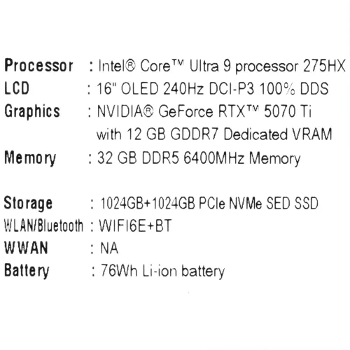 16" Ноутбук Acer Predator Helios Neo 16S AI PHN16S-71-91RJ черный