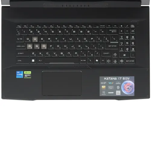 17.3" Ноутбук MSI Katana 17 B13VEK-1088XRU черный