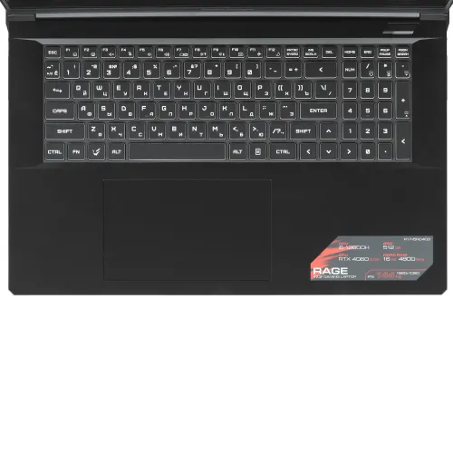 17.3" Ноутбук ARDOR Gaming RAGE R17-I5ND403 черный