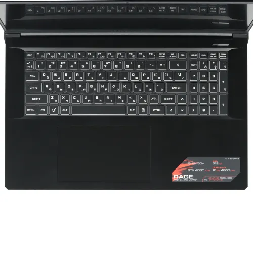 17.3" Ноутбук ARDOR GAMING RAGE R17-I5ND413 черный