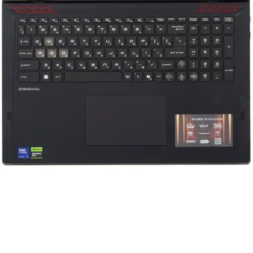 18" Ноутбук MSI Raider 18 HX AI A2XWIG-038RU черный