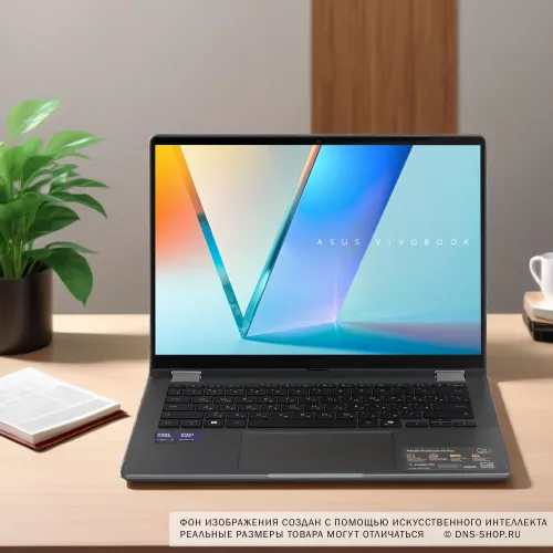 14" Ноутбук ASUS Vivobook 14 Flip (TP3407SA-QL050W) серый