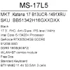 17.3" Ноутбук MSI Katana 17 B13UCR-1491XRU черный