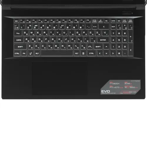 17.3" Ноутбук ARDOR Gaming EVO E17-I7ND402 черный
