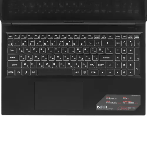 15.6" Ноутбук ARDOR GAMING NEO N15-I5ND411 черный