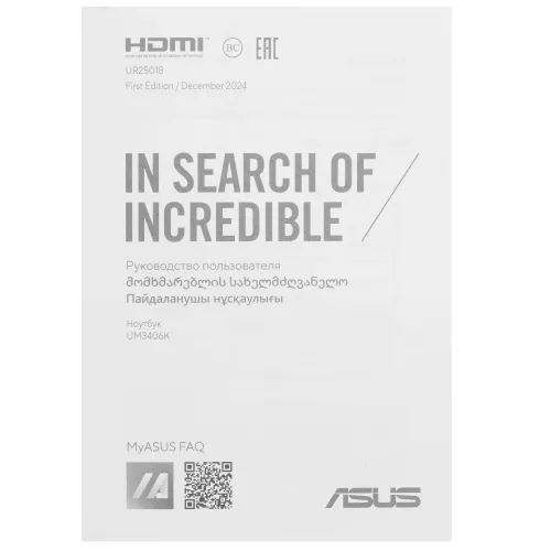 14" Ноутбук ASUS Zenbook 14 UM3406KA-QD177 черный