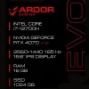 15.6" Ноутбук ARDOR Gaming EVO E15-I7ND400 черный
