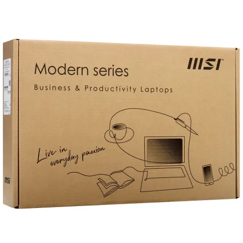 15.6" Ноутбук MSI Modern 15 H AI C1MG-009XRU черный