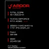 17.3" Ноутбук ARDOR Gaming ELEMENT L17-I9ND400 черный