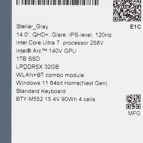 14" Ноутбук MSI Prestige 14 AI+ Evo C2VMG-024RU серый