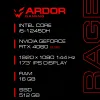 17.3" Ноутбук ARDOR GAMING RAGE R17-I5ND413 черный