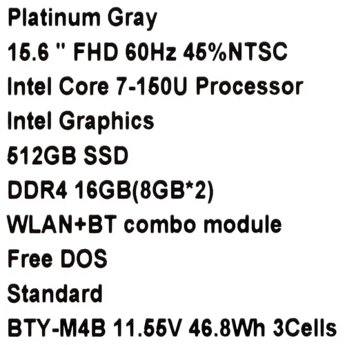 15.6" Ноутбук MSI Modern 15 F1MG-068XRU серый