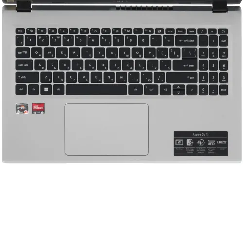 15.6" Ноутбук Acer Aspire Go AG15-41P-R27F серебристый