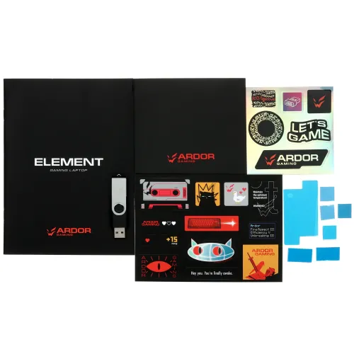 17.3" Ноутбук ARDOR Gaming ELEMENT L17-I9ND400 черный