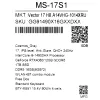 17" Ноутбук MSI Vector 17 HX A14VHG-1014XRU черный