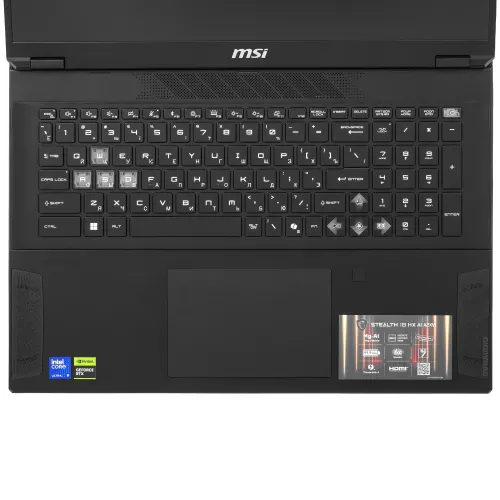 18" Ноутбук MSI Stealth 18 HX AI A2XWIG черный