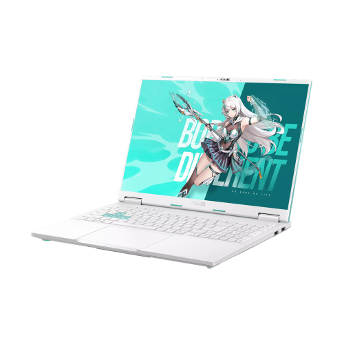 Игровой ноутбук ASUS TUF Gaming 6 FA608WM AMD Ryzen 9 HX 370 RTX 5060 IPS 2.5K 165 Гц RAM 16 ГБ SSD 1 ТБ Белый, Бирюзовый